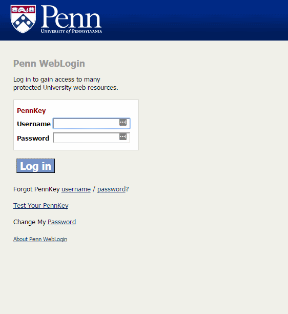 Old Weblogin interface